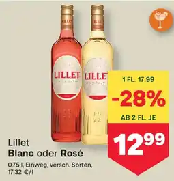 MPreis Lillet Blanc oder Rosé Angebot