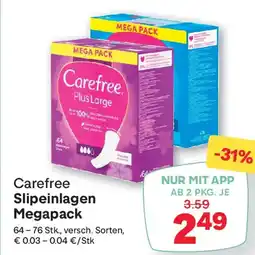 MPreis Carefree Slipeinlagen Megapack Angebot