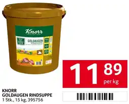 Transgourmet Knorr goldaugen rindsuppe Angebot