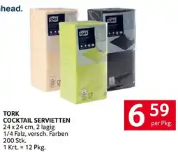 Transgourmet Tork cocktail servietten Angebot