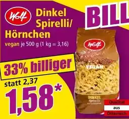 Norma Dinkel Spirelli/ Hörnchen Angebot
