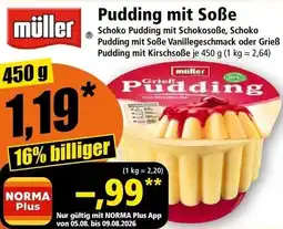 Norma Pudding mit Soße Angebot