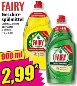 Norma Fairy Geschirr- spülmittel Angebot