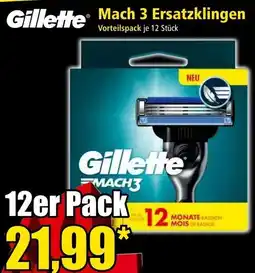 Norma Gillette Mach 3 Ersatzklingen Angebot