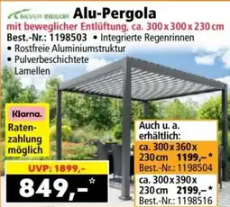 Norma Alu-Pergola Angebot