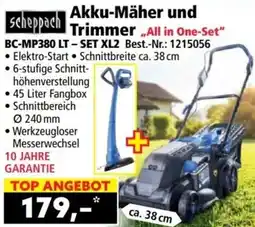Norma Akku-Mäher und Trimmer All in One-Set Angebot
