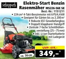 Norma Elektro-start benzin rasenmäher ms226-56e se Angebot