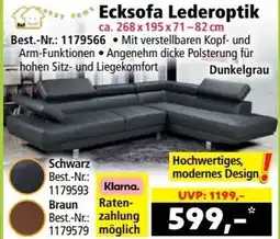 Norma Ecksofa Lederoptik Angebot