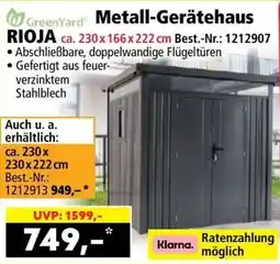 Norma Metall-Gerätehaus Angebot