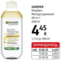 dm Garnier Mizellen Reinigungswasser All-in-1 Angebot