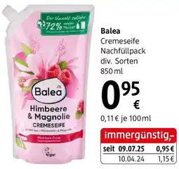 dm Balea Cremeseife Nachfüllpack Angebot