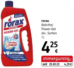 dm Rorax rohrfrei power-gel Angebot