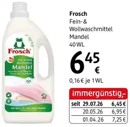 dm Frosch Fein & Woll Waschmittel Mandel Angebot