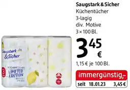 dm Saugstark & Sicher Küchentücher Angebot
