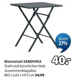 JYSK Bistrotisch sandvika Angebot