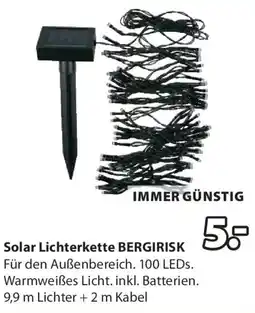 JYSK Solar-Lichterkette BERGIRISK m/100 LED Angebot