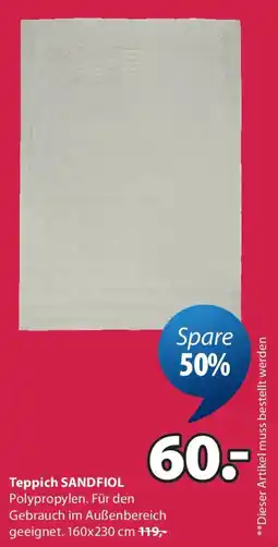 JYSK Teppich sandfiol Angebot
