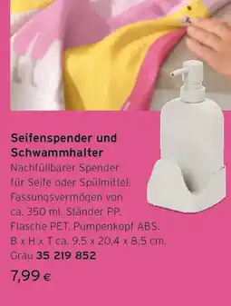 Tchibo Eduscho Seifenspender und Schwammhalter Angebot
