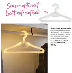 Tchibo Eduscho Beleuchteter kleiderbügel Angebot