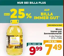 Billa Billa immer gut sonnenblumenöl Angebot