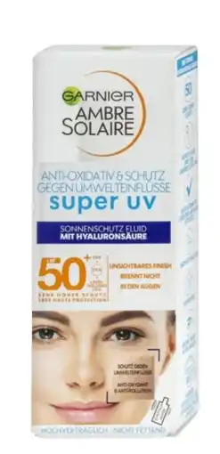 dm Garnier Ambre Solaire super uv Sonnenschutzfluid Gesicht LSF50+ Angebot