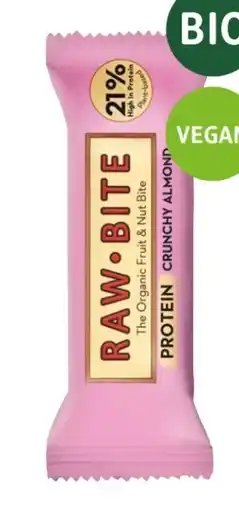 dm Raw Bite Protein Bar Crunchy Almond Angebot