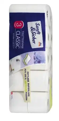 dm Sanft & Sicher Toilettenpapier Classic Angebot