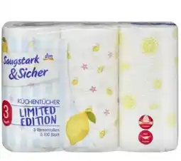 dm Saugstark und Sicher Küchentücher Angebot