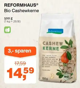 Reformhaus Bio Cashewkerne