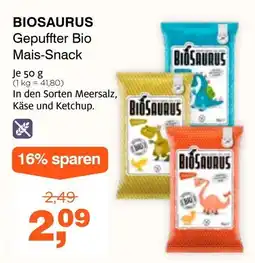 Prokopp Biosaurus Gepuffter Bio Mais-Snack Angebot