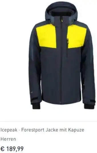 Intersport Icepeak Forestport Jacke Mit Kapuze Herren Angebot