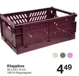 Zeeman Klappbox Angebot