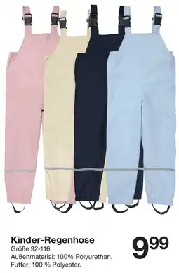 Zeeman Kinder-Regenhose Angebot