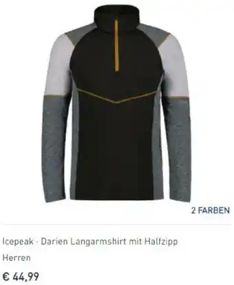 Intersport Icepeak-Darien Langarmshirt Mit Halfzipp Herren Angebot