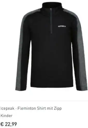 Intersport Icepeak-Fleminton Shirt Mit ZIipp Kinder Angebot