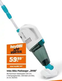 OBI Intex Akku-Poolsauger „ZR100“ Angebot