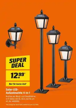 OBI Solar-LED-Außenleuchte 4-in-1 Angebot
