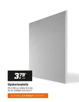 OBI Gipskartonplatte Angebot