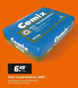 OBI Cemix Trassdrainmörtel „VD20“ Angebot