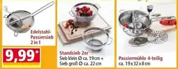 Norma Edelstahl-Passiersieb 2 in 1 Angebot
