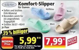 Norma EllieNor Komfort-Slipper für Damen Angebot