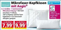 Norma Mikrofaser-Kopfkissen mit Aegis® Angebot