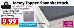 Norma Jersey Topper-Spannbetttuch Dreamtex Angebot