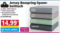 Norma Dreamtex Jersey Boxspring-Spannbetttuch Angebot