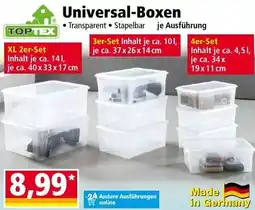 Norma Universal-Boxen TOPTEX Angebot