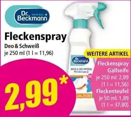 Norma Dr. Beckmann Fleckenspray Deo & Schweiß Angebot