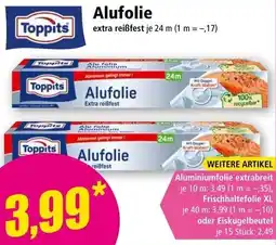 Norma Toppits Alufolie Angebot