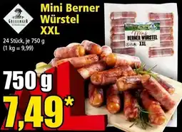Norma Mini Berner Würstel XXL Angebot