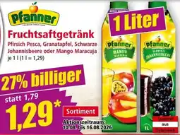 Norma Pfanner Fruchtsaftgetränk Angebot