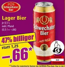 Norma Schwechater Bier Angebot